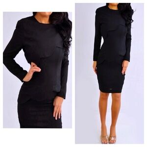 Talbots Black Long Sleeve Dress